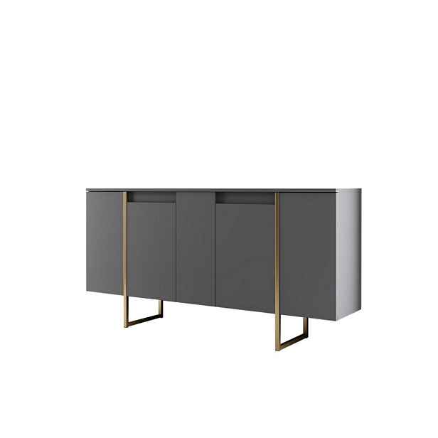 Skříňka Luxe Anthracite and Gold