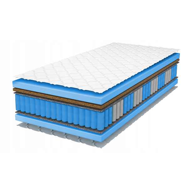 Taštičková matrace 80x200 Tiko Kokos 17 cm středně tvrdá s potahem H3/H4