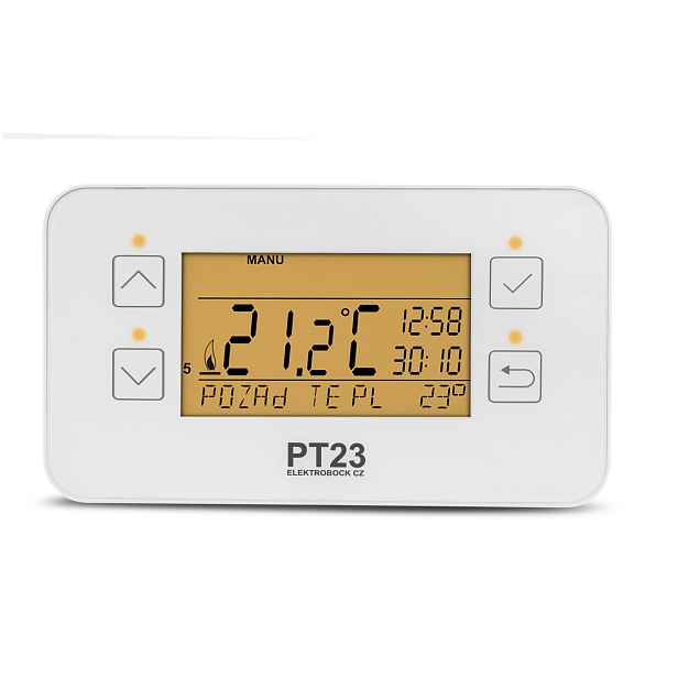 Termostat drátový digitální Elektrobock PT23