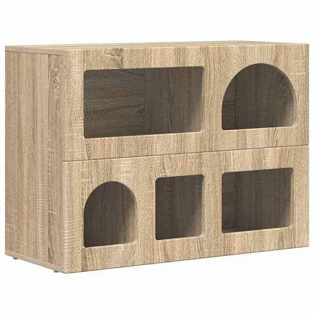 vidaXL Servírovací skříň ELST Sonoma dub 80.5 x 35 x 59 cm