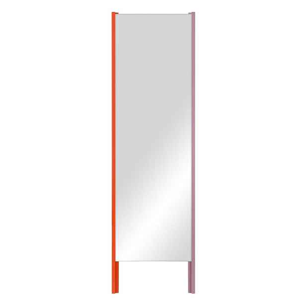 Stojací zrcadlo s dřevěným rámem 49x166 cm Lun – noo.ma
