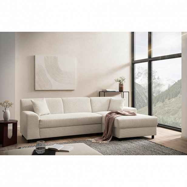 MID.YOU ROHOVÁ SEDAČKA, textil, krémová