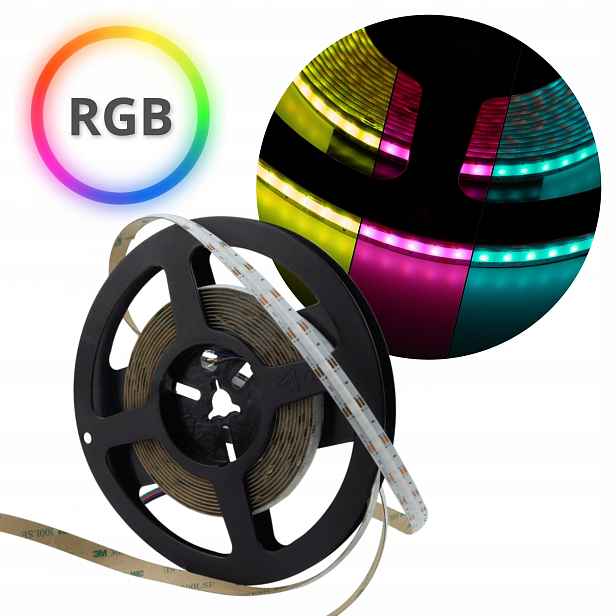 Led pásek Cob 450 15W/m Rgb 12V IP20/5m/P
