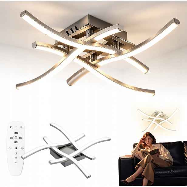 Stropní Svítidlo Stropní Svítidlo Led Nástěnný Modern 48W Dálkový Ovladač Moderní Lustr