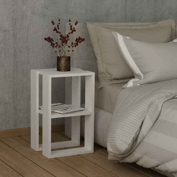 Casarredo Noční stolek LETOILE, bílý