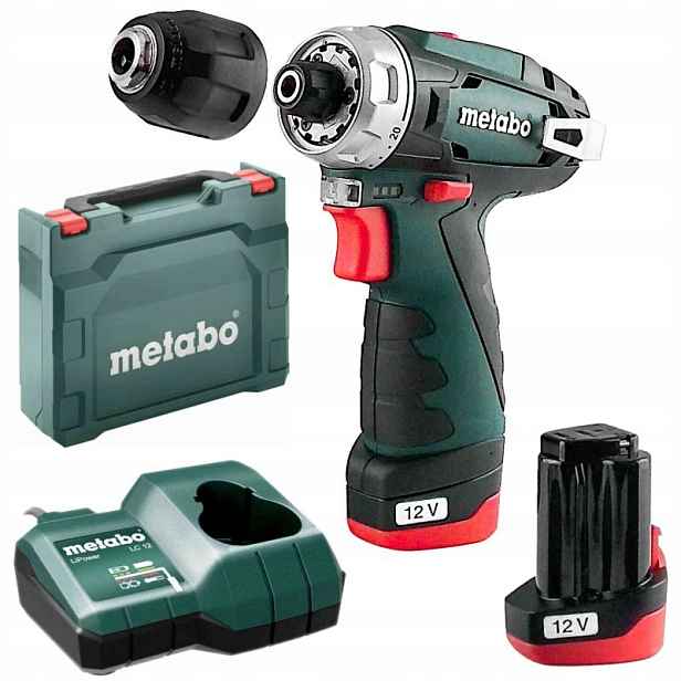 Metabo Aku Šroubovák Set Bs 12 2x2,0Ah 600984500