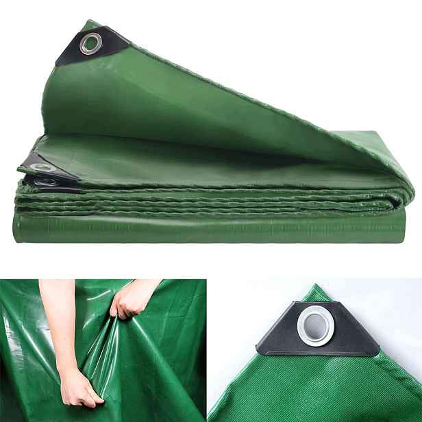 Plachta 2X3 M Zelená Zesílená Silný Kryt Plachta 650 g/m² Pvc