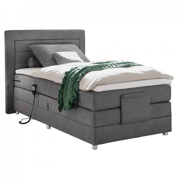 Boxspring postel šedá 100x200 cm