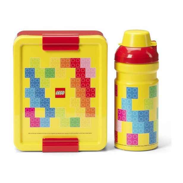 Dětský svačinový box s lahví Brick – LEGO®