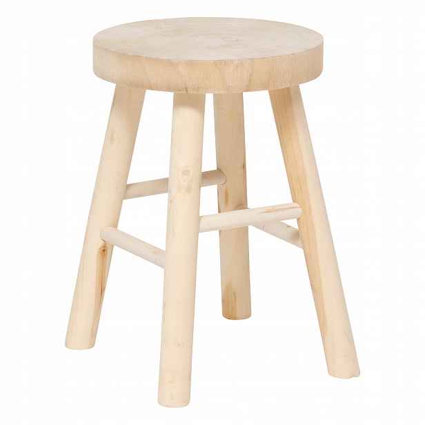 Dřevěná stolička Nyar, Ø 28 cm