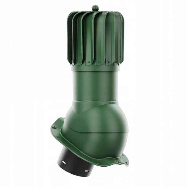 Rotační krb Rotoline pro plechovou střešní krytinu F fi 150 mm podlouhlý zelený