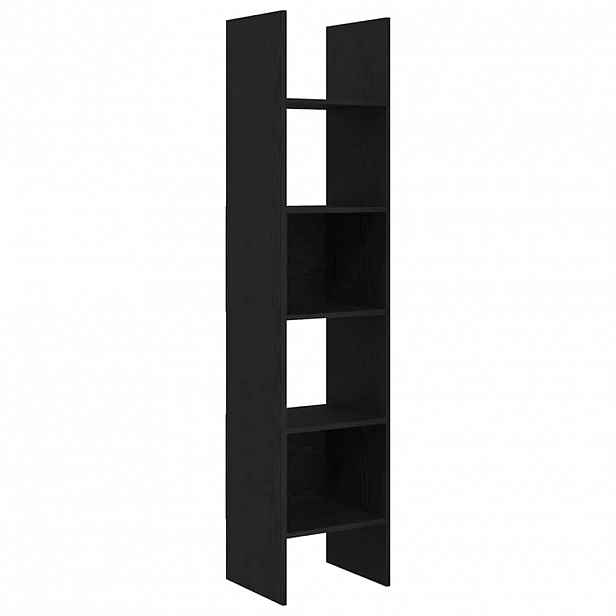 vidaXL Knihovna 5 úrovní 40 x 35 x 180 cm Kompozitní dřevo Černý dub