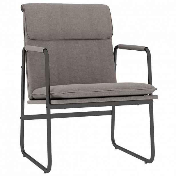 vidaXL Křeslo taupe 55 x 64 x 80 cm textil