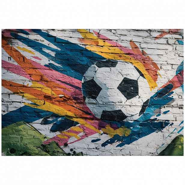 Wallarena FOTOTAPETA kluci fotbal barevná 300x210 cm