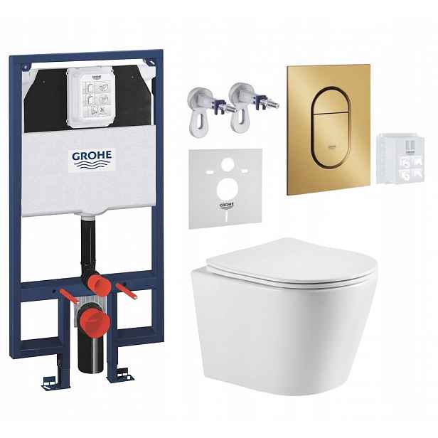 7v1 Wc Set, Stelaz Grohe Slim Wc Mísa Imprese Tornado, Tlačítko