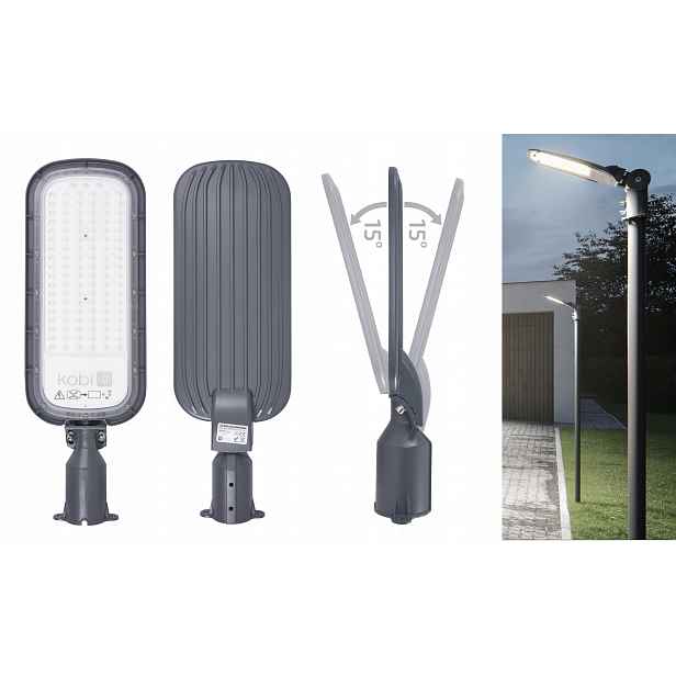 Led pouliční lampa Premium 200W 20000lm IP65 4000K nastavitelná 3L Gw