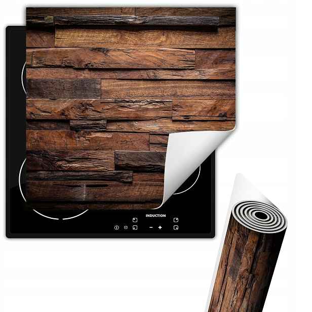 Vinylová Ochranná Podložka Na Indukční Desku 50x52 Dřevo Bronz