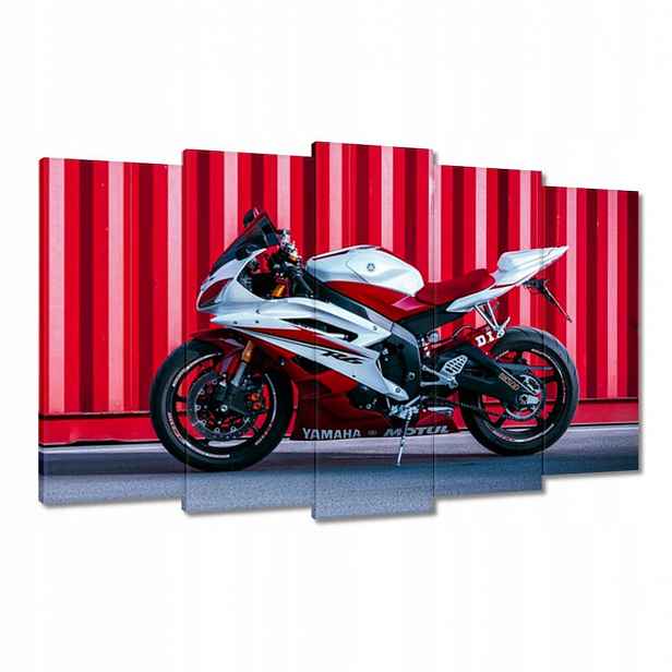 Obrazy 100x60 Bílo-červená Yamaha
