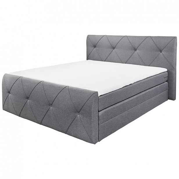 Boxspring postel Calgary Antracit 180x200 Cm