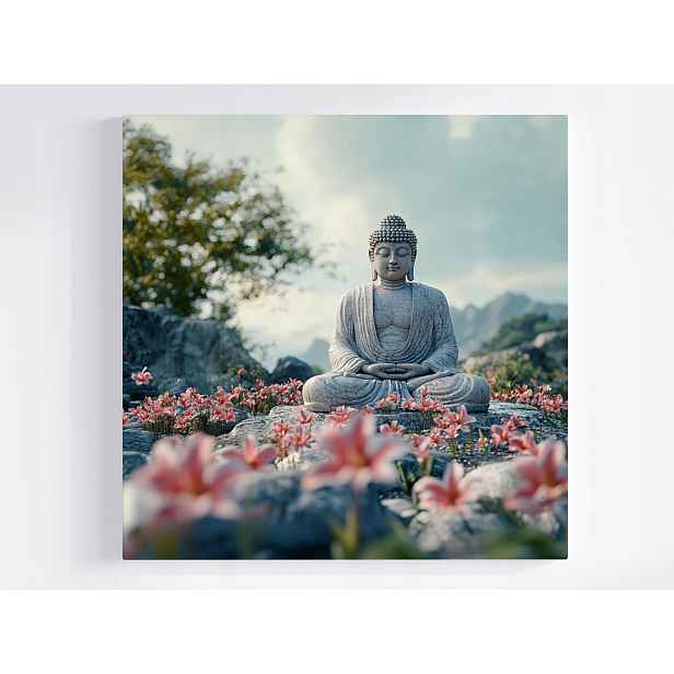 Obraz Na Plátně Canvas Náboženství Socha Buddha Meditace Zen 50x50