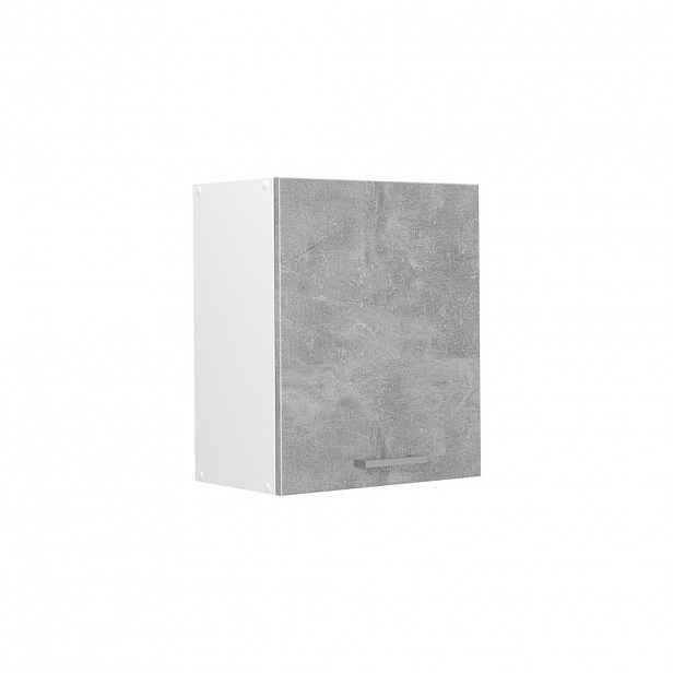 Vicco VĚŠÁK NA STĚNU R-Line, Beton/Bílá, 50 cm