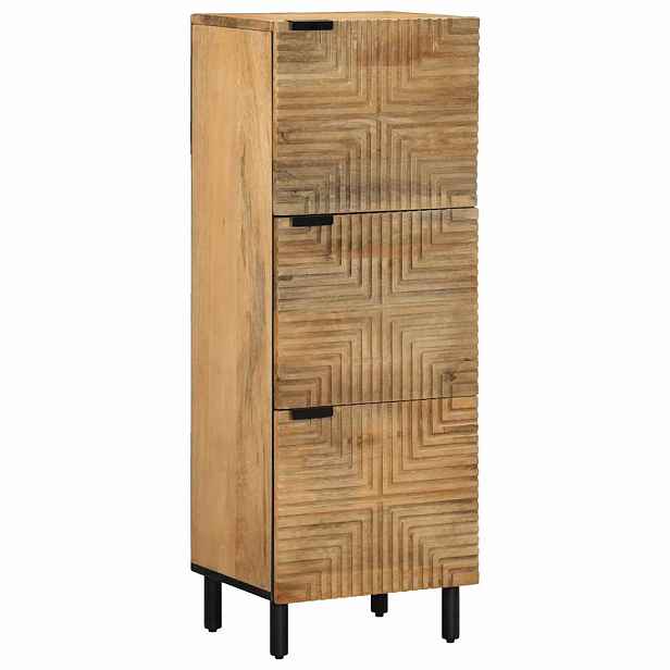 vidaXL Highboard Brown 40x33x110 cm Masivní dřevo Mango