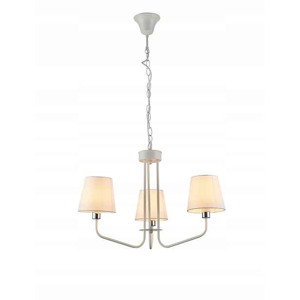 Závěsná lampa bílá 3x60W E14 York Ledea