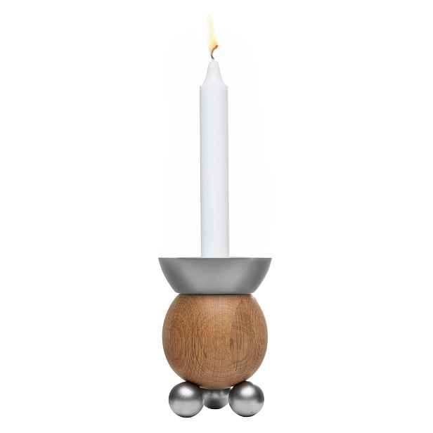 Vánoční svícen z dřeva Oval Oak dubový, elegantní Sagaform