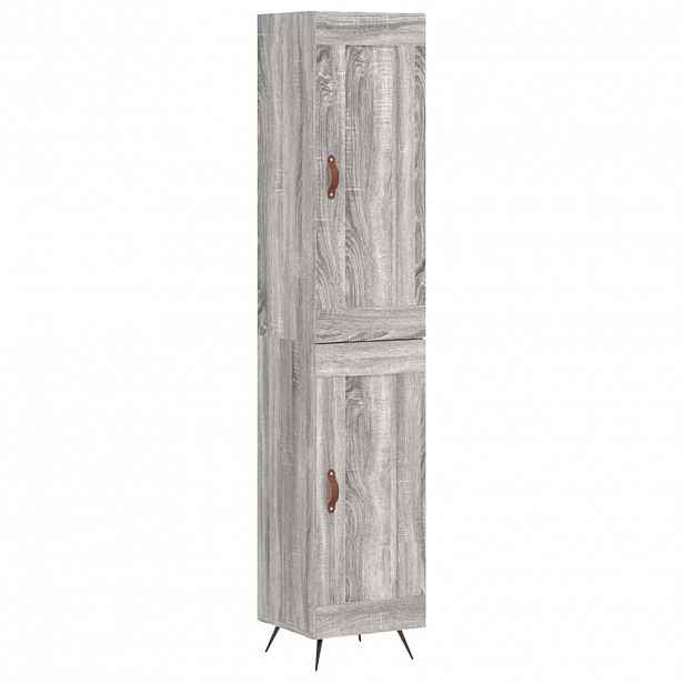 vidaXL Skříň highboard šedá sonoma 34,5 x 34 x 180 cm kompozitní dřevo
