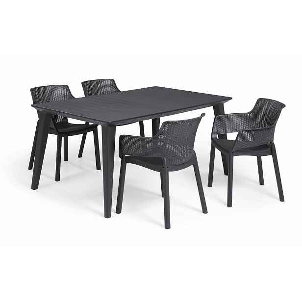 Elvisia Zahradní set PEARL 4+1 | grafit
