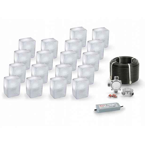 18x Led nájezdové svítidlo 12V IP68 Bc 9x12 cm