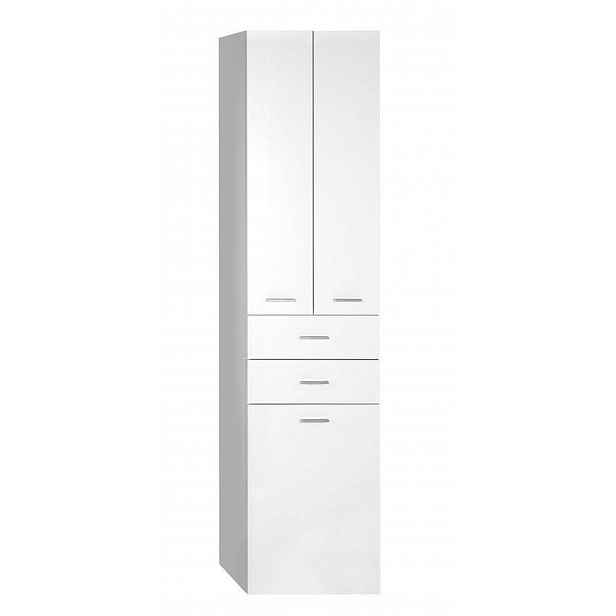 Aqualine Zoja - Vysoká skříňka Keramia Fresh s košem, 50x184x29 cm, bílá 51293