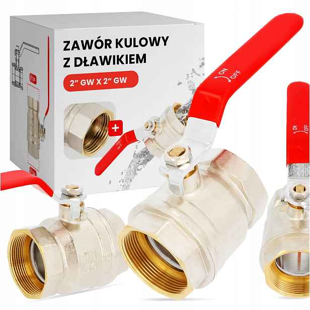 Kulový kohout s ucpávkou pro uzavření vody 2'' Fu