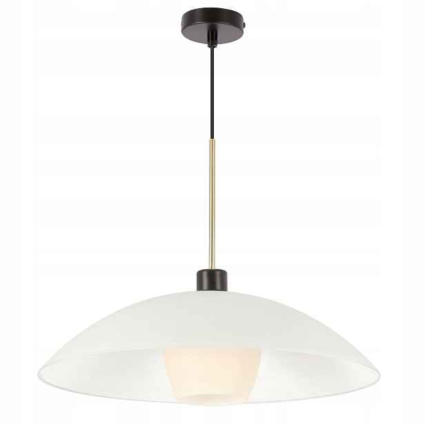Samostatná moderní závěsná lampa se 2 stínidly, černá zlatá, bílá, béžová
