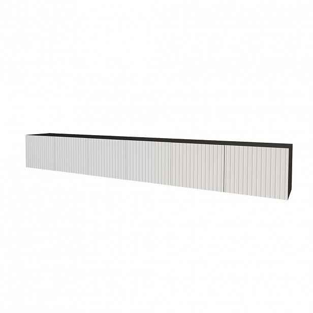 ALTDECOR NÍZKÁ KOMODA KITO-W 3x100x40x40 cm – černá / bílá