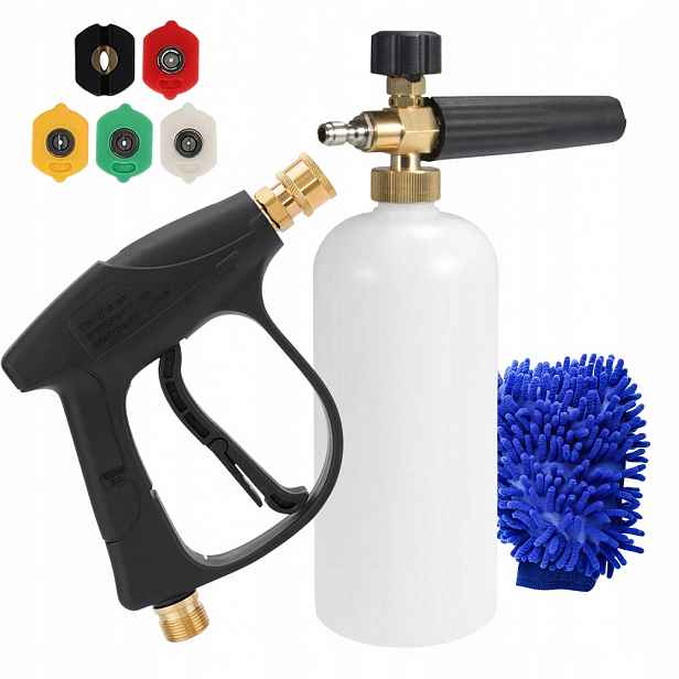 Sada Pistolí Pro Tlakovou Myčku Karcher 22 MM 5 X Tryska, Pěnovačka 1 L