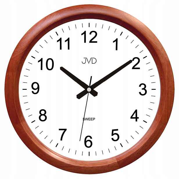 Čitelné Dřevěné Tiché Nástěnné Hodiny 34 cm NS801