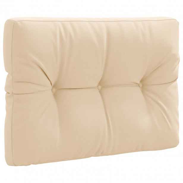 vidaXL Polštář na paletu VIANEN 100% polyester Krémová 70 x 40 x 12 cm