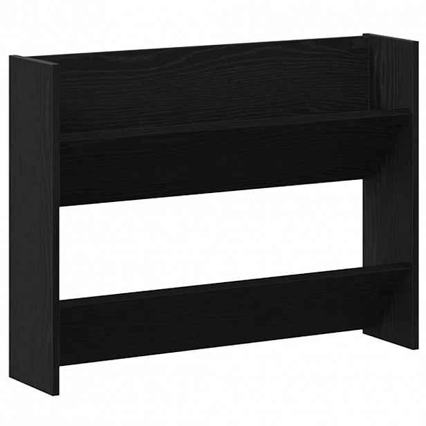 vidaXL Skříň na obuv 82 x 18 x 60 cm Kompozitní dřevo Černý dub