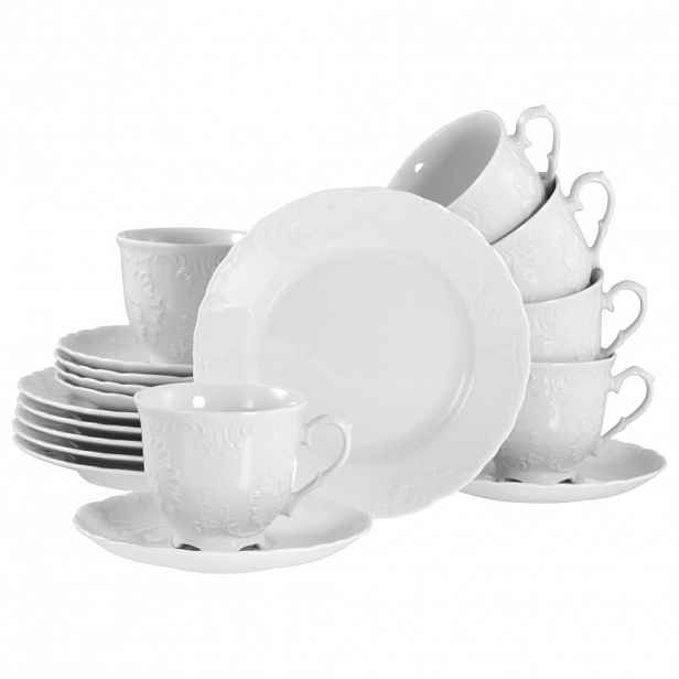 Creatable KÁVOVÁ SOUPRAVA Rokoko weiss 18dílné