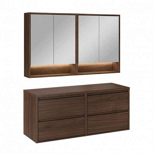 Petits-meubles KOUPELNOVÝ NÁBYTEK 120cm Edmé 2er-Set Dřevo