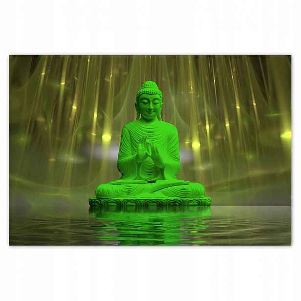 Plakáty 200x135 Zelený Buddha Buddhismus
