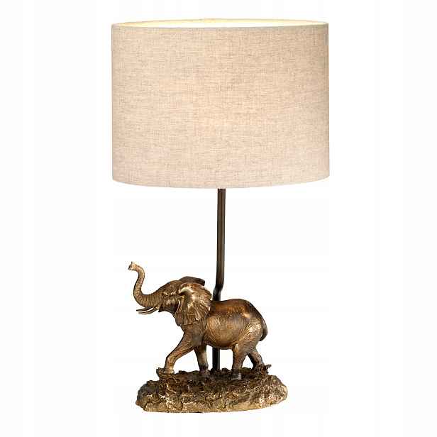 Stolní lampa z pryskyřice hnědá Sabi 40W E27 Designer's Lightbox