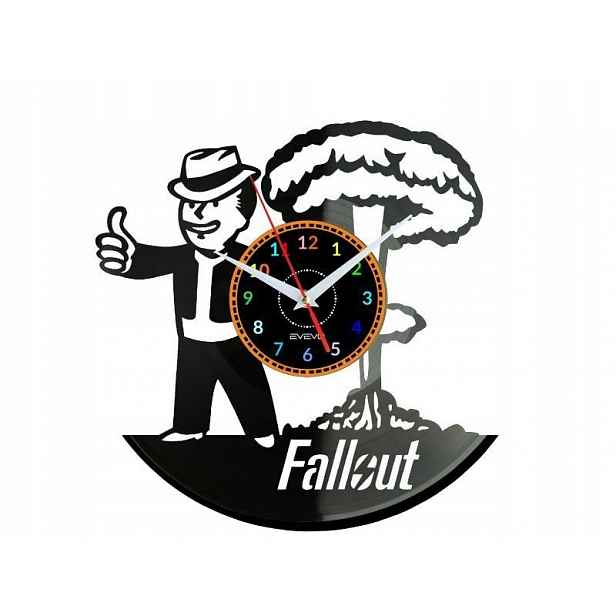 Fallout Dárek Originální dekorace do domu Hodiny z vinylové desky