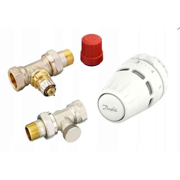 Jednoduchý ventil, termostat hlavice úsek 1/2 Danfoss