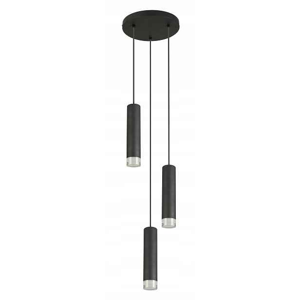 Lampa 3 tuby na kole, černá Ina, ideální do obývacího pokoje