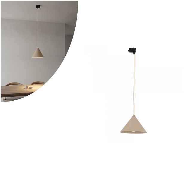 Závěsná kolejnicová lampa 3F Tracer Cono 11672 Tk Lighting