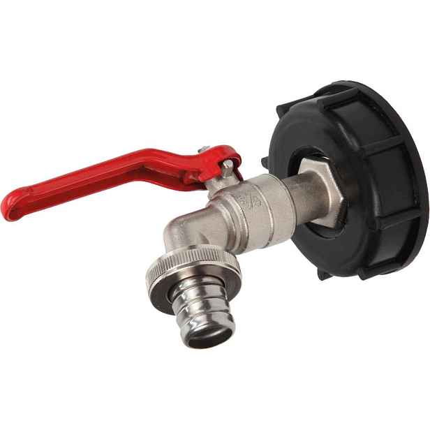 Kulový kohout pro nádrž Ibc S60x6 s 3/4" hrdlem Floraworld
