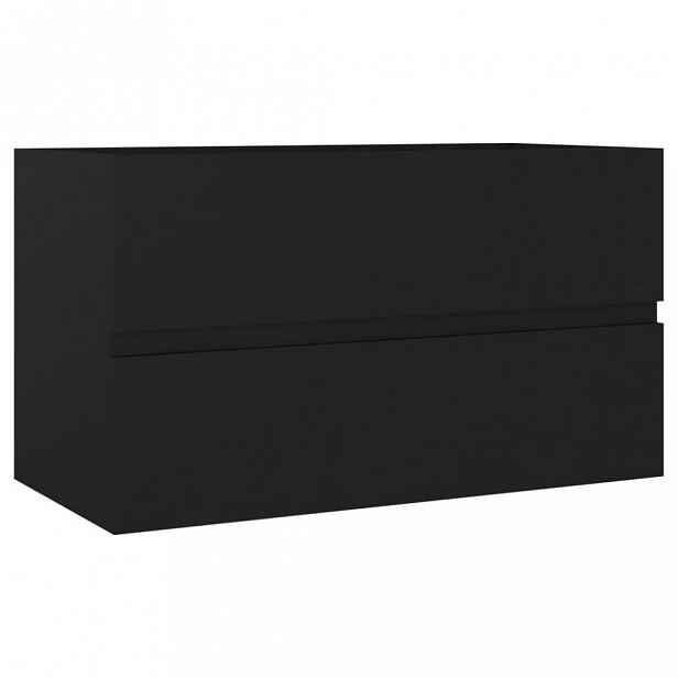 Skříňka pod umyvadlo 80 cm Dekorhome Černá