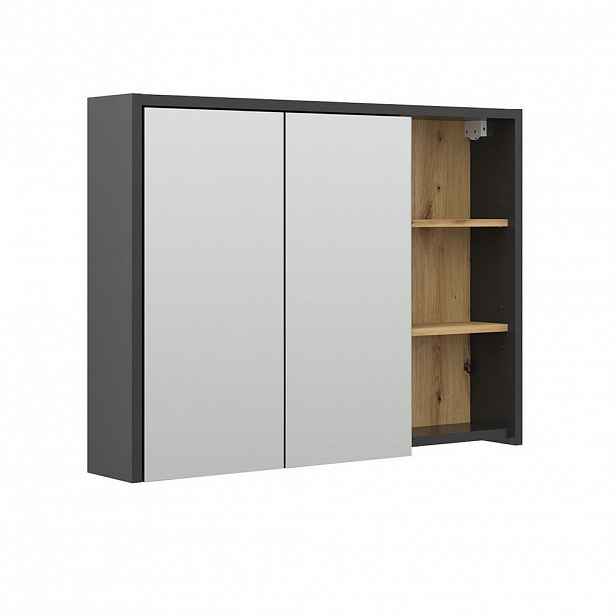 Vicco KOUPELNOVÁ ZRCADLOVÁ SKŘÍŇKA Viola Řemeslný dub 100 x 75 cm
